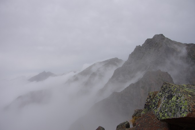 9月27日間ノ岳(2907ｍ)から見た槍・穂高連峰
