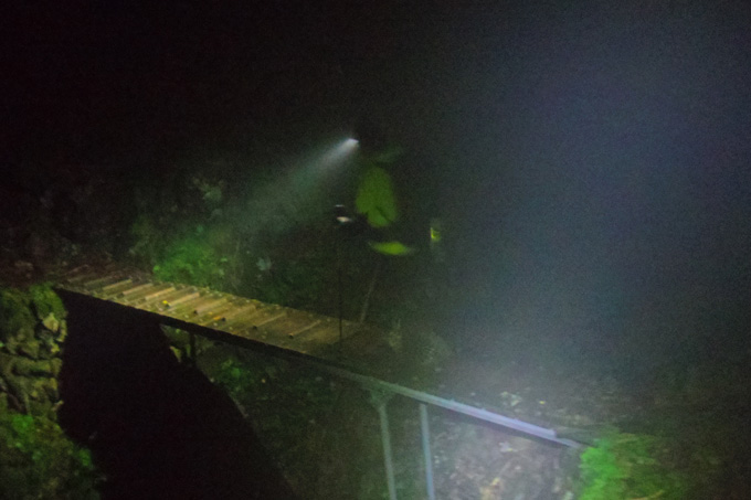飛龍山付近の険しいルート
