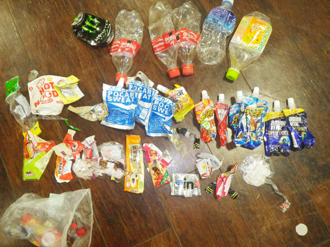 3日間に消費したエネルギー源