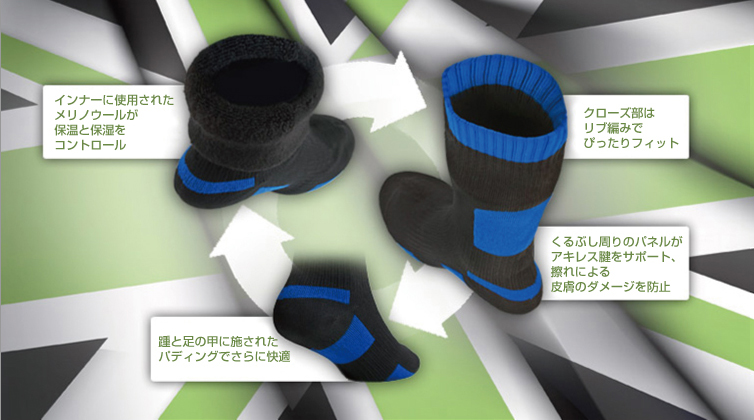 シールスキンズソックスの特徴