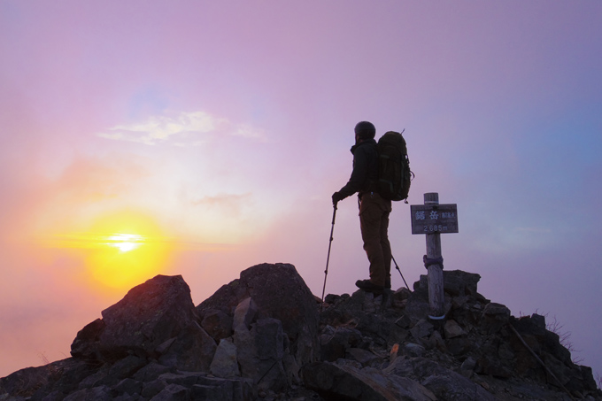 第1高点鋸岳山頂(2685m)