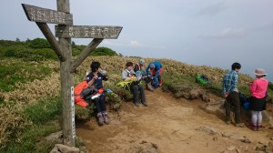 安達太良連峰最高峰にて