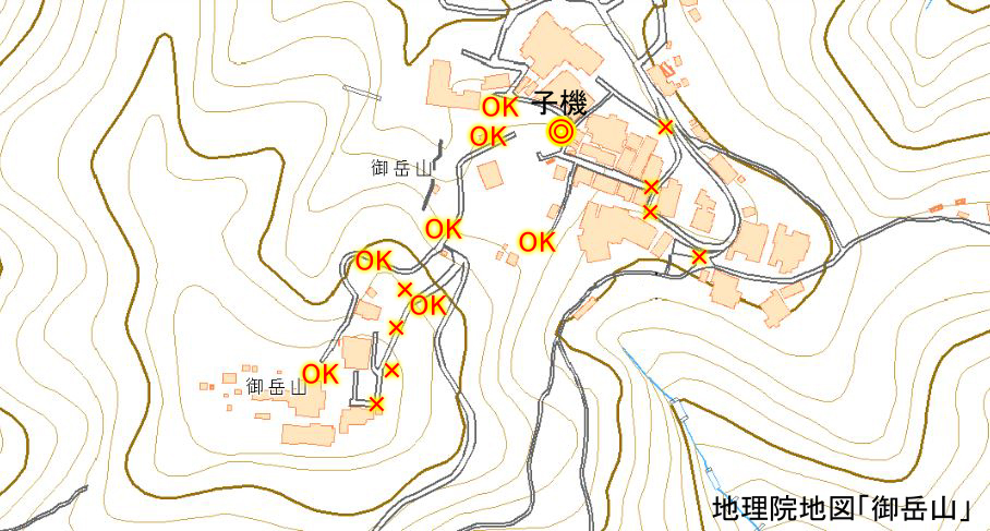 御嶽地図