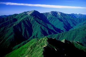 百名山 荒川岳・悪沢岳(東岳)・前岳・中…