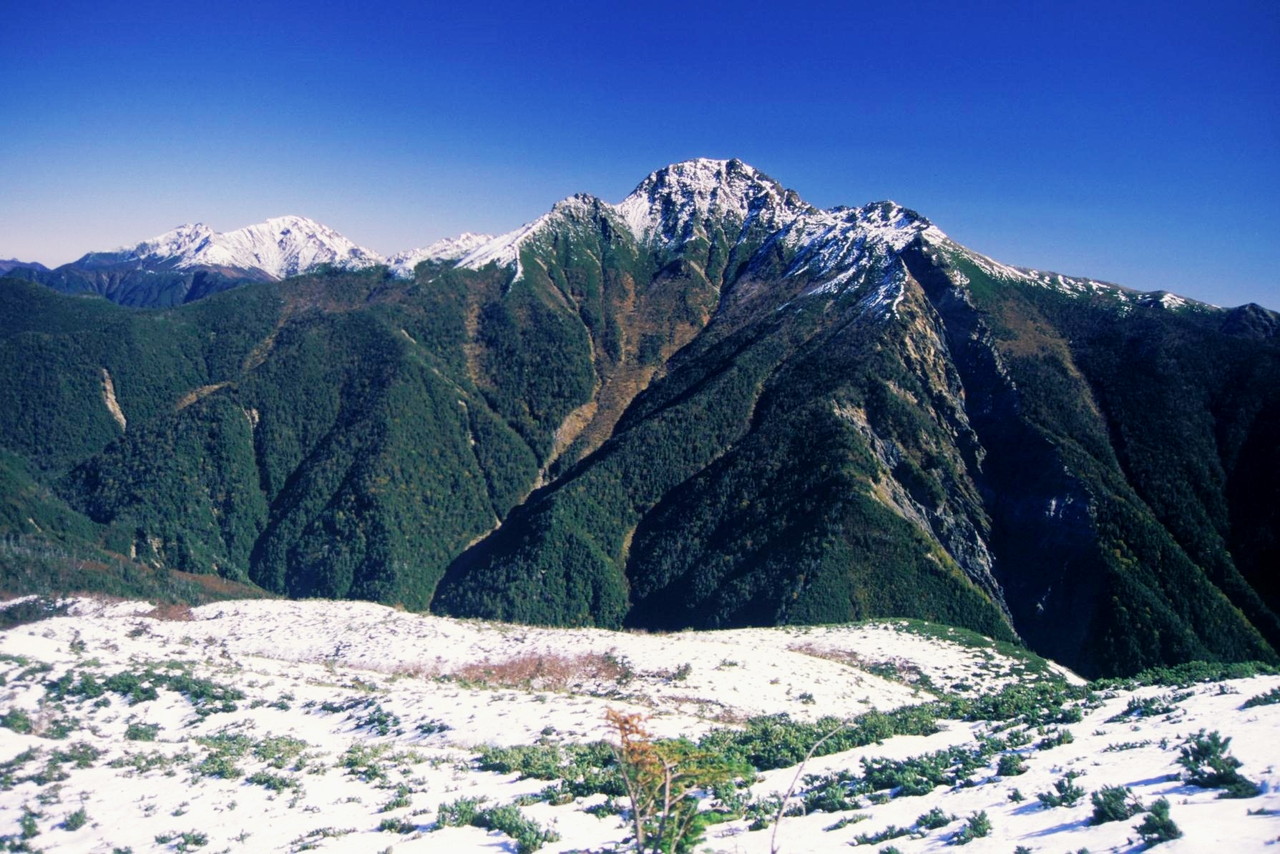 百名山 塩見岳・権右衛門山・蝙蝠岳