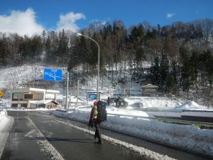 北アルプス　錫杖岳
