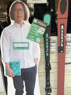 KASTLE（ｹｽﾚｰ）のブーツ展示あり…