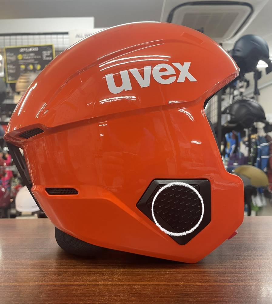 競技ヘルメット UVEX invictus チンガード取り付け【カンダコンペカン 