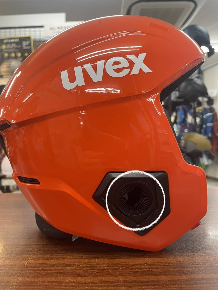 競技ヘルメット UVEX invictus チンガード取り付け【カンダコンペカン 