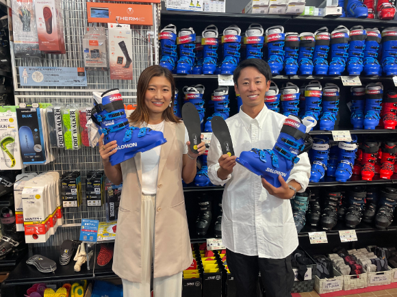 優香 森田昂也選手＆森田優香選手 ブーツチューニングでご来店！【カンダコンペカン】|石井スポ－ツ 公式サイト｜登山・スキー・アウトドア用品専門店