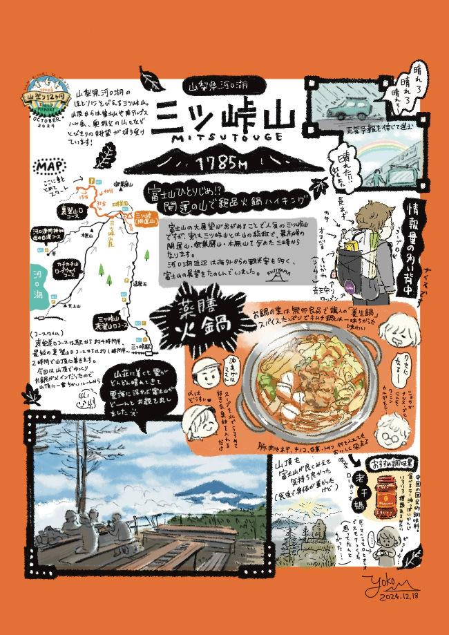 山登り12ヶ月「2024年10月②三つ峠…